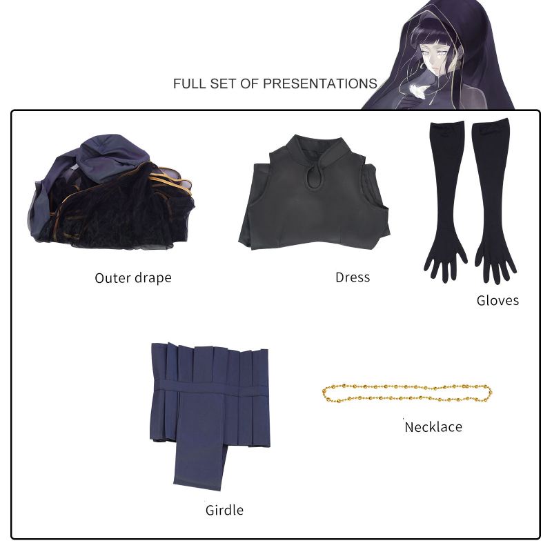 Hinata Naruto Hyuga Cosplay Wedding Dress Cartoon Character Party Hallowmas