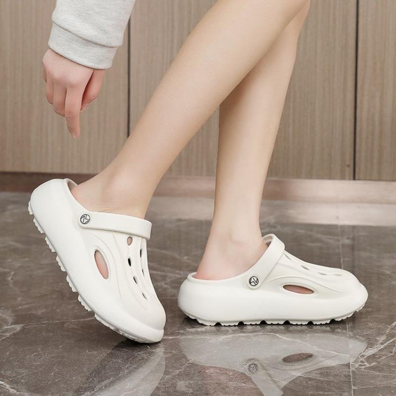 Fashion Chunky Platform Clogs Sandals Women 2025 Summer Soft Thick Bottom Beach Garden Shoes Woman Slide Non Slip Eva Wedge Slippers