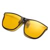 Clip On Sunglasses Men Vintage Square Glasses Anti Glare Night Vision for Car Driving