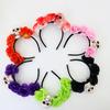 Halloween Totenkopf Blumige Stirnbänder Mit Plastik Kostüm Haaraccessoires Für Kostümpartys Und Gruselige Veranstaltungen