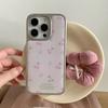 Pink cherry star girly style suitable for iPhone 17 Pro Max, Apple 16 phone case, 15 resin, 14 electroplated
