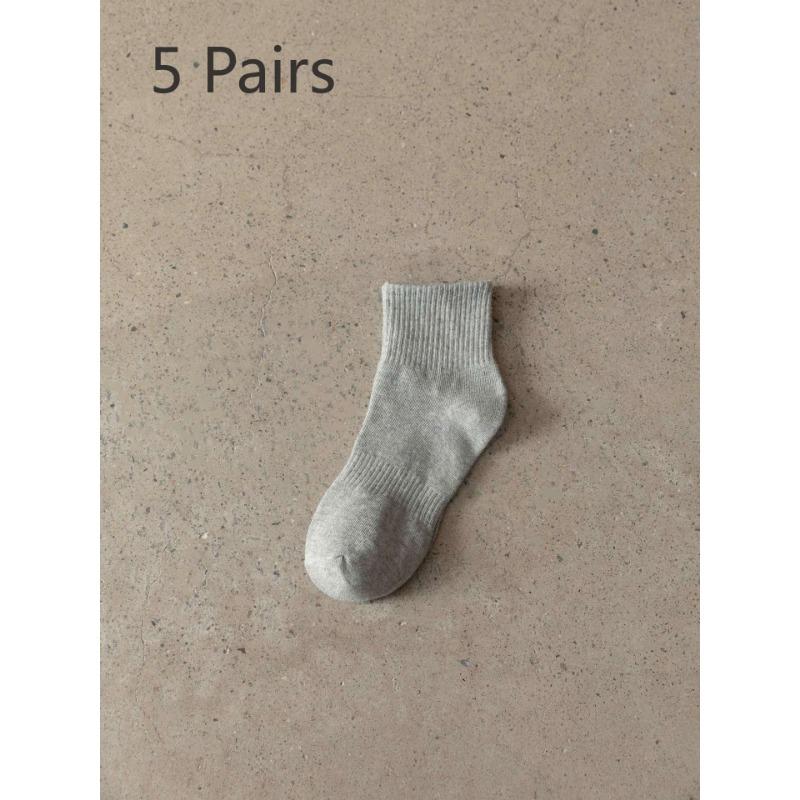 

5 пар мужских и женских осенне-зимних хлопковых модных новых носков без пятки 5 Pairs серый