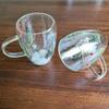 Pine Mug Christmas Collection Cup Coffee Tea Pine Trees Mug Winter Holiday Tea Cup Insulated Glass With Double-Layer For Home