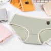 6PCS Mid Waist Simple Panties Breathable Large Size Briefs Trendy Underwear Women  Intimates