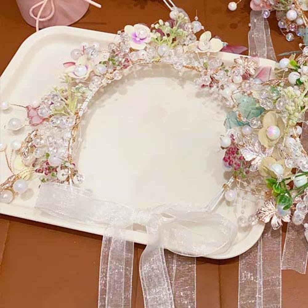 Simulation Flower Butterfly Fairy Hair Hoop Bohemia Style Flower Headdress Photography Headwear