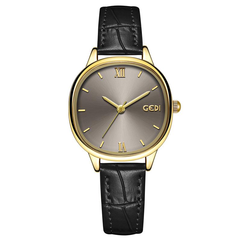 Premium Fritillary Plate Quartz Women'S Watch Fashion Versatile Leather Watch Women'S Simple Niche Waterproof Watch