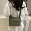 Large Capacity Canvas Messenger Bag Solid Color Crossbody Bag Purse Nylon Cloth Shoulder Bag  Women