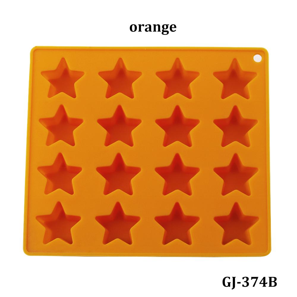 1Pcs 16 Lattice Star Lce Cream Lattice Five Pointed Star Silicone Ice Cream Mold Ice Cubes Home DIY Baking Mold