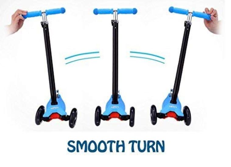 Sanpoyoshi Kickboard 3 Wheels Children LED Glowing Wheels Kick Skater Kick Scooter Kids Foot Brake Birthday Present Tricycle Easy Skater SCOOTER