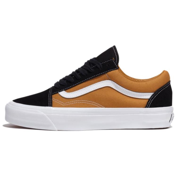 Vans Old Skool Series Comfortable Versatile Low-Top Canvas Shoes Unisex Sneakers Yellow VN000CNGD3W1