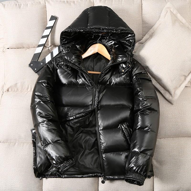 Winter New Fashion Couple Wear Men's Down Jacket Men's and Women's Short Outdoor Thickened Hooded Leave-in Jacket