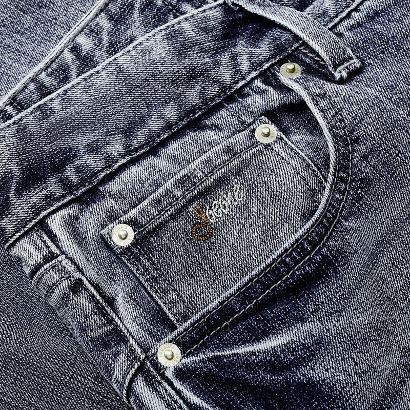 JOEONE Men's Light Blue Slim Fit Stretch Denim Jeans