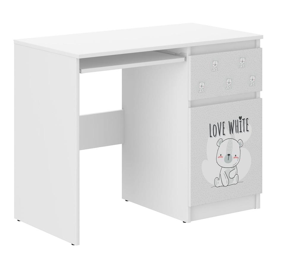 Children's desk N-33 WHITE TEDDY BEAR