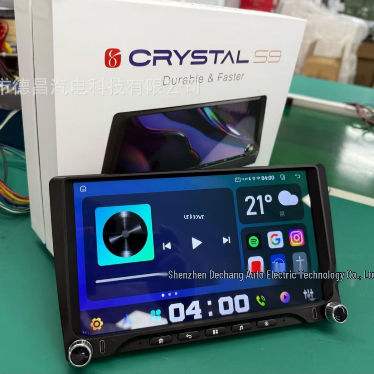 

CRYSTAL S9C 9 Dual Knob Android Car Navigator Radio 7-inch 1GB RAM 64GB
