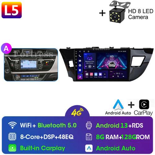 Android 14 2 Din Car Radio for Toyota Corolla Ralink 2014-2016 Multimedia Video Player Navigation MP5 Stereo Carplay Head Unit