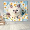 Cute Animal Tapestry Wall Hanging   Art  Printed Dog Cat Hamster Deer Pattern Living Room Home Decor