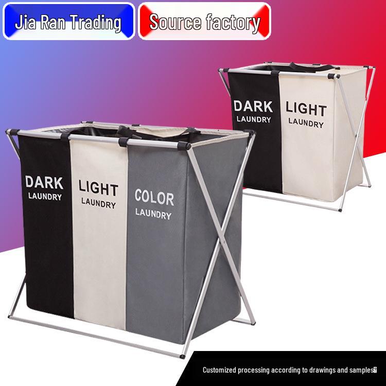 Foldable Waterproof Laundry Hamper with Handles - Oxford Cloth and Aluminum Frame