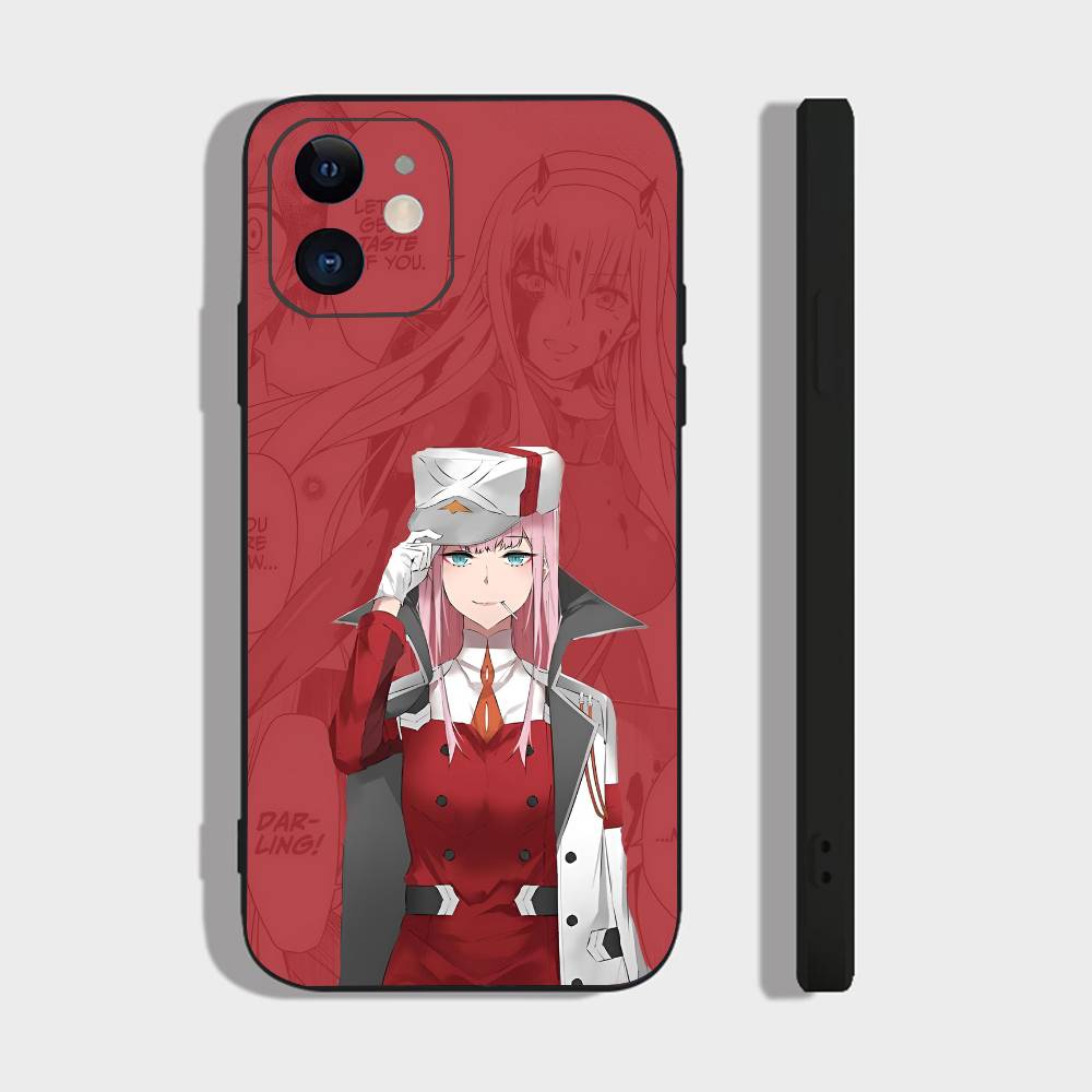 Anime Girl Zero Two For Iphone 17 Air 16 Pro Max 15 14 13 Full Cover Anti-Shock MagSafe Cover