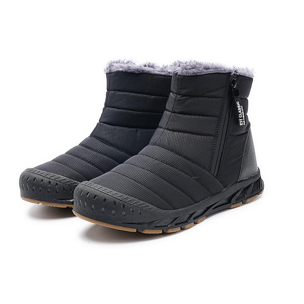 Winter-Baumwollstiefel 2025 - Warme verdickte Baumwollschuhe Nördliche weichsohlige Herren-Mittelhoch-Schneestiefel