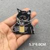 Embroidered Patches On Clothes Punk Patches For Clothing Diy Skull Stripes Stickers Cartoon Patches Appliques Badges
