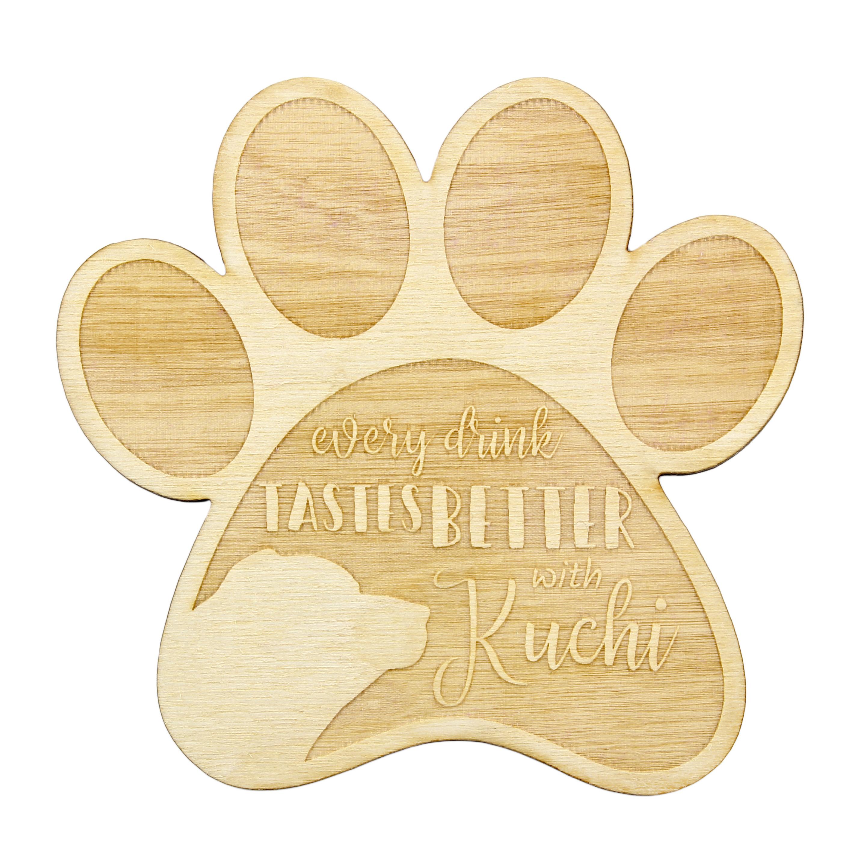 

Kuchi dog, Afghan Shepherd, Sage Jangi - Mug coaster, engraved coaster with dog, gift for dog lover by Art-Dog brand