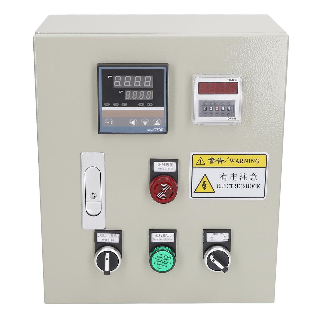 PID Temperature Controller 7.5KW High Accuracy Digital Tube Display Thermostatic Control Box with Thermocouple AC 380V