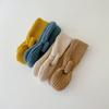 Soft Knitted Kids Scarf Winter Warm Infant Toddler Neck Warm  Children Girl Boy Scarves Baby Bib Solid Color Neckerchief