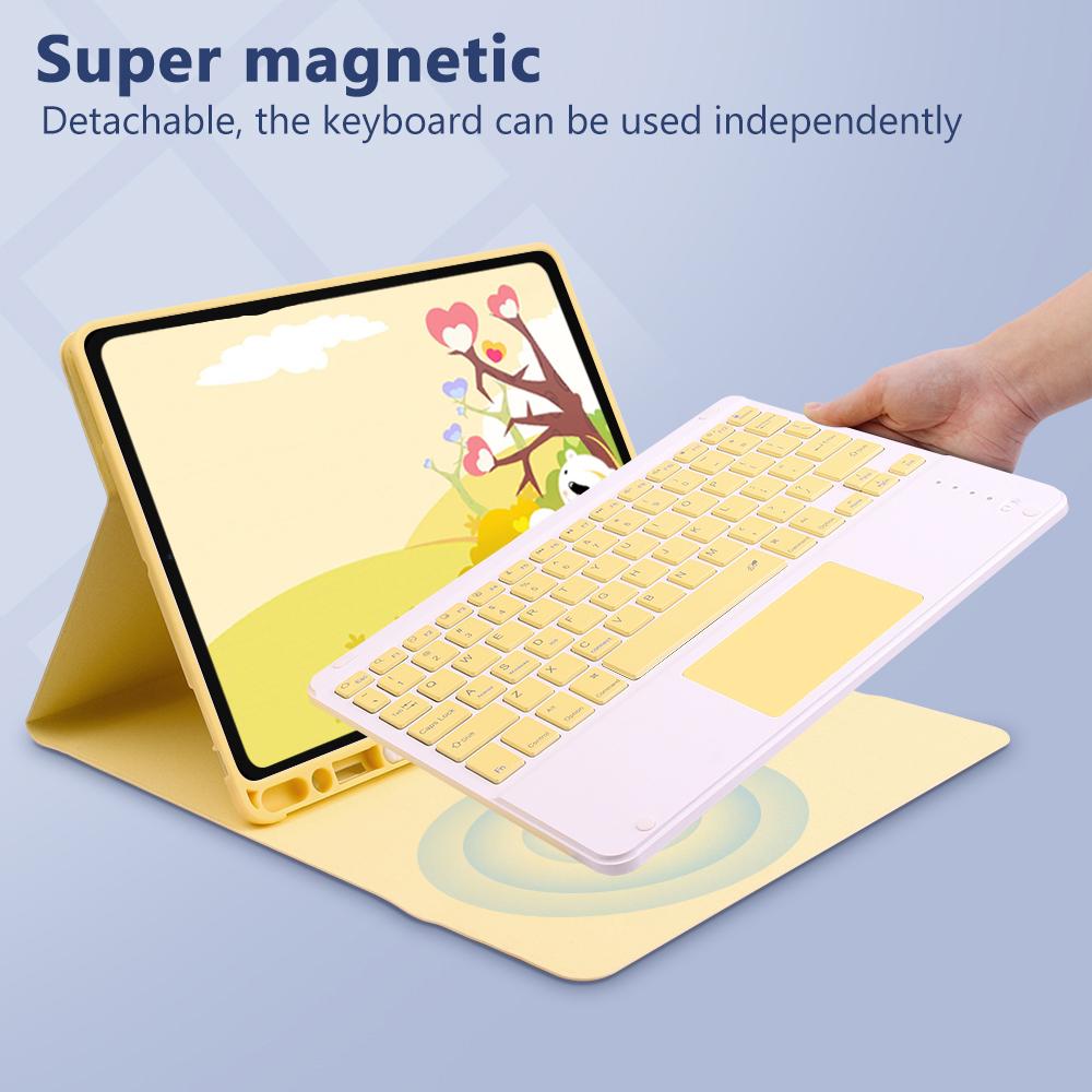 Case Keyboard For iPad Air 11 13 2024,For iPad 10.2 7/8/9th 10th Generation,Air 4 5 10.9'' Pro 11 12.9 Cover With Pencil Holder