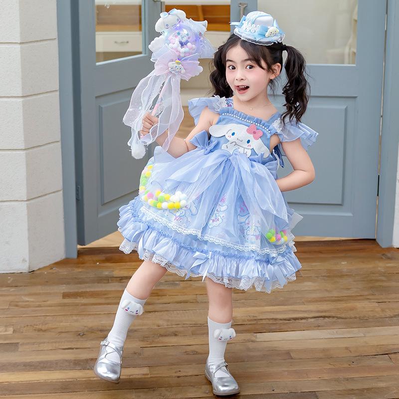 2025 Summer Jade Cinnamon Lolita Princess Puff Dress for Girls