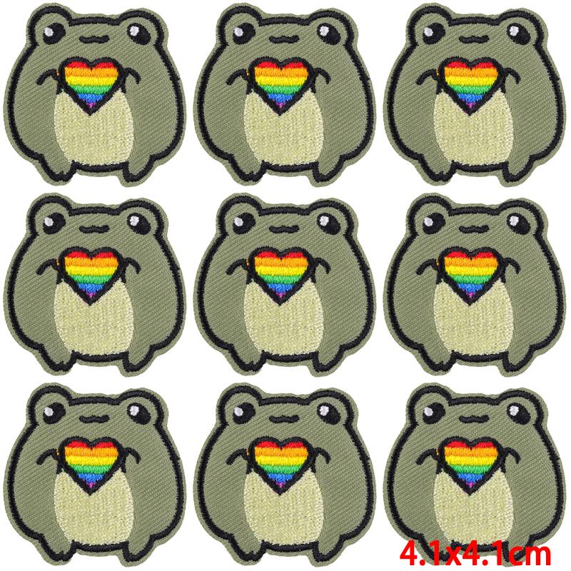 10Pcs/Lot Animal Embroidery Patch Iron On Patches For Clothing Cartoon Embroidered Patches For Clothes Cute Cat Patch Applique