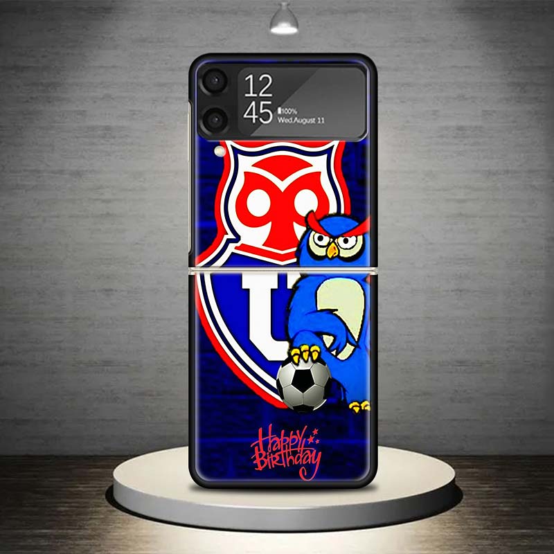 De Chile U-University Logo Phone Case For Samsung Galaxy Z Flip 7 6 5 4 3 5G Shockproof Cover Z Flip7 Flip6 ZFlip5 Flip3 Flip4 L
