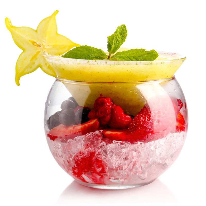 Amerikaanse Innovatie Split Type Doe-het-zelf Moleculaire Gastronomie Cocktailglas Kegel Rond Bol Glazen Set Martini Glas Smoothies Container