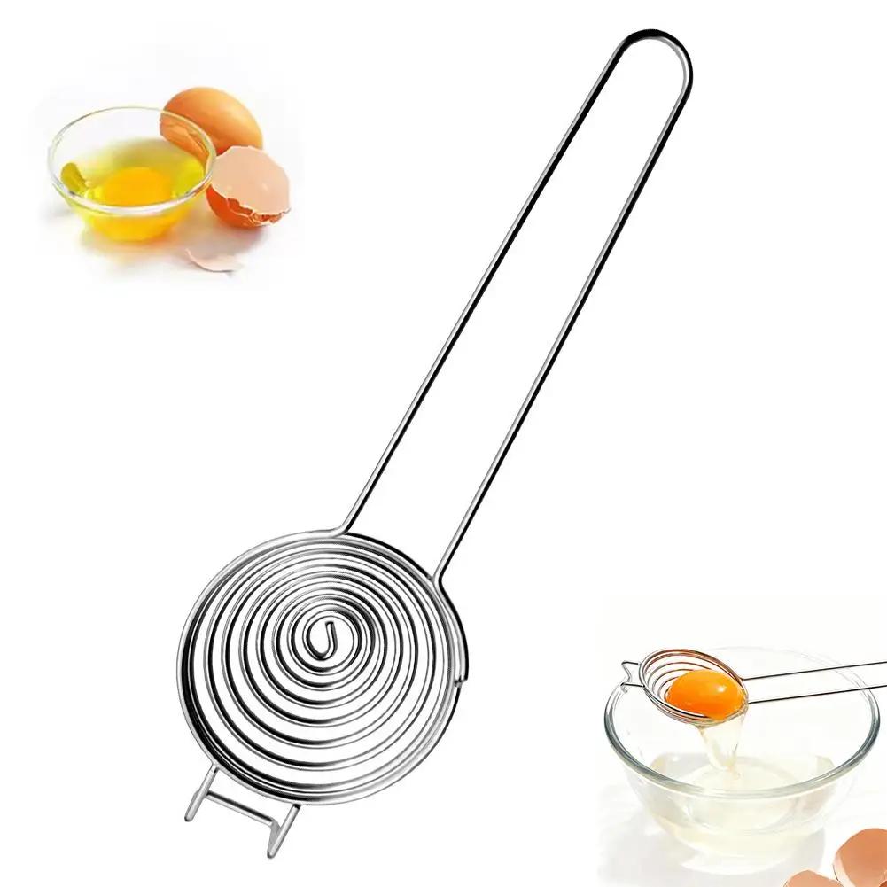 Stainless Steel Egg White Separator Yolk Filter Manual Whisk Mixer Gadgets Kitchen Tools Baking Hand Accessories Egg I4X8