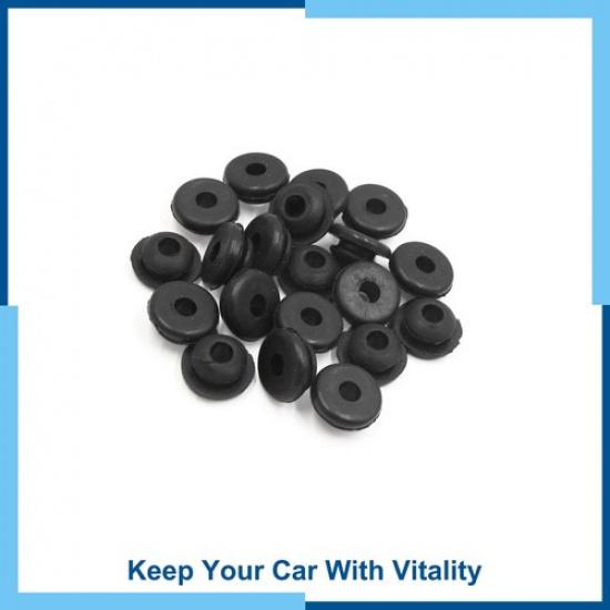 Универсальный пакет (20) 6 мм черные резиновые амортизационные втулки для автомобиля мотоцикла