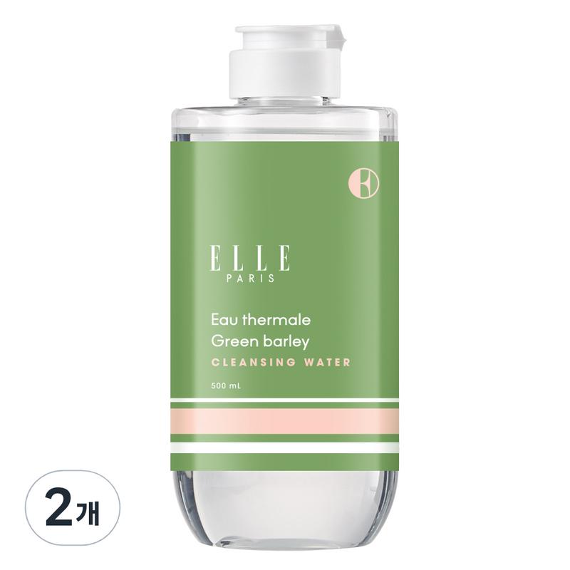 ELLE PARIS Eau Thermale Green Bailey Cleansing Water, 500ml, 2 Pcs