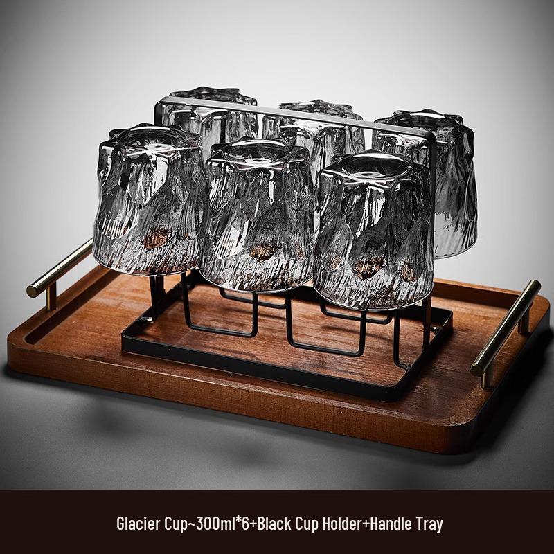 Mystic Ice Luxury Whiskey Glass - Creative Retro Rock Cup
