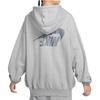 Nike Giacca da lavoro a maniche lunghe con cappuccio in maglia con stampa logo Giubbotti da donna Grigio FV7516063