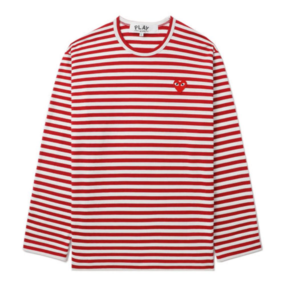 CDG Play T-Shirts Unisex Crew Neck Moderate AZ-T164-051-4