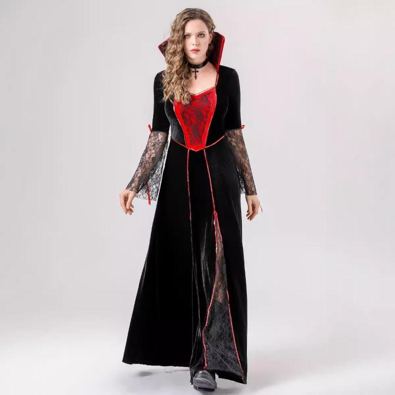 Halloween Court Dress Adult Vampire Vampire Queen Witch Stage Costume