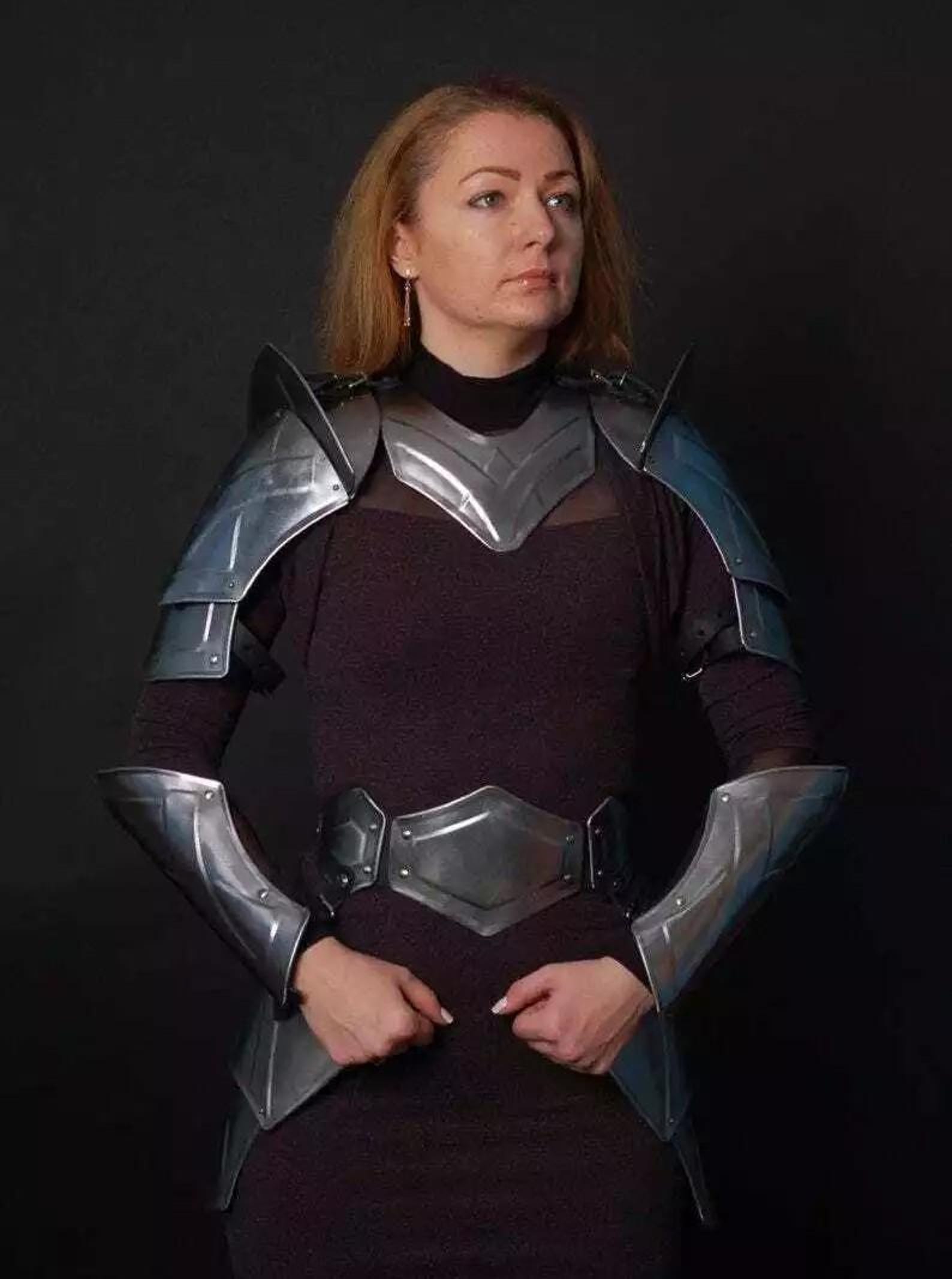 Princess Warrior Lady Cosplay Costume Set Full Body Medieval Fantasy Knight Outfit