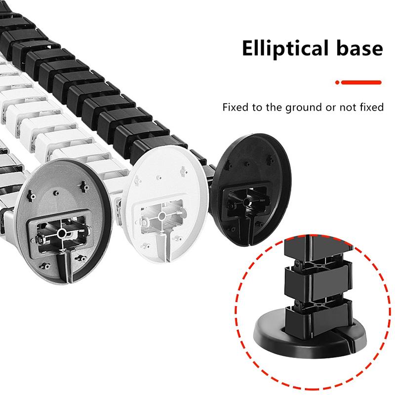 78Cm Wire Spine Cable Sleeve Workstation Snake Wire Organizer Under Desk Cable Wire Management Computer Cord Protective Tube