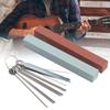 Stainless Steel+Sharpening Stone Guitar Maintenance Kit Multi-color Fret Polishing Tool  For Guitar