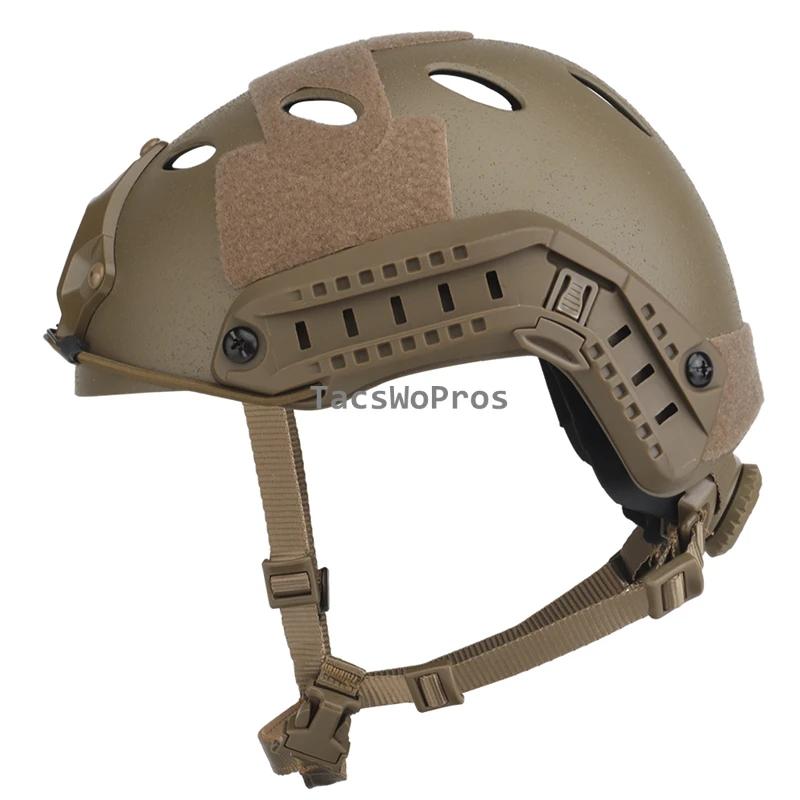 Airsoft FAST PJ Helme Outdoor Taktischer Kampf Wargame Schutzsporthelme Jagd CS Paintball Halbüberzogener Helm