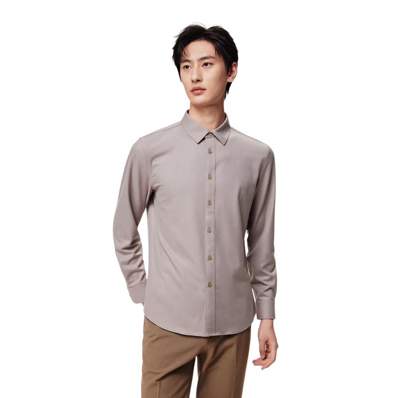 JOEONE Men s Machine Washable Wool Blend Long Sleeve Shirt 40 175/92A