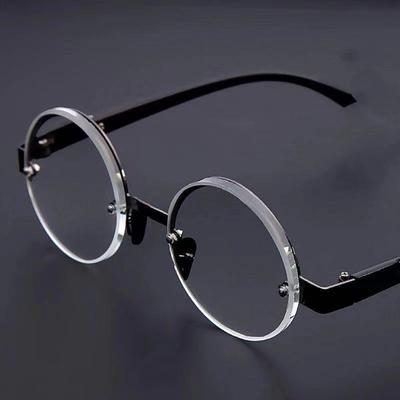 Vintage Lesebrille mit rundem Rahmen für Damen und Herren, Markendesigner, Anti-Blaulicht-Blockierung, Weitsichtigkeit, Presbyopie-Brille, Dioptrien