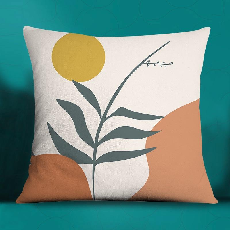 Fashion Classic Square Decorative Pillowcase Geometric Pattern Living Room Sofa Cushion Pillow Home Decor
