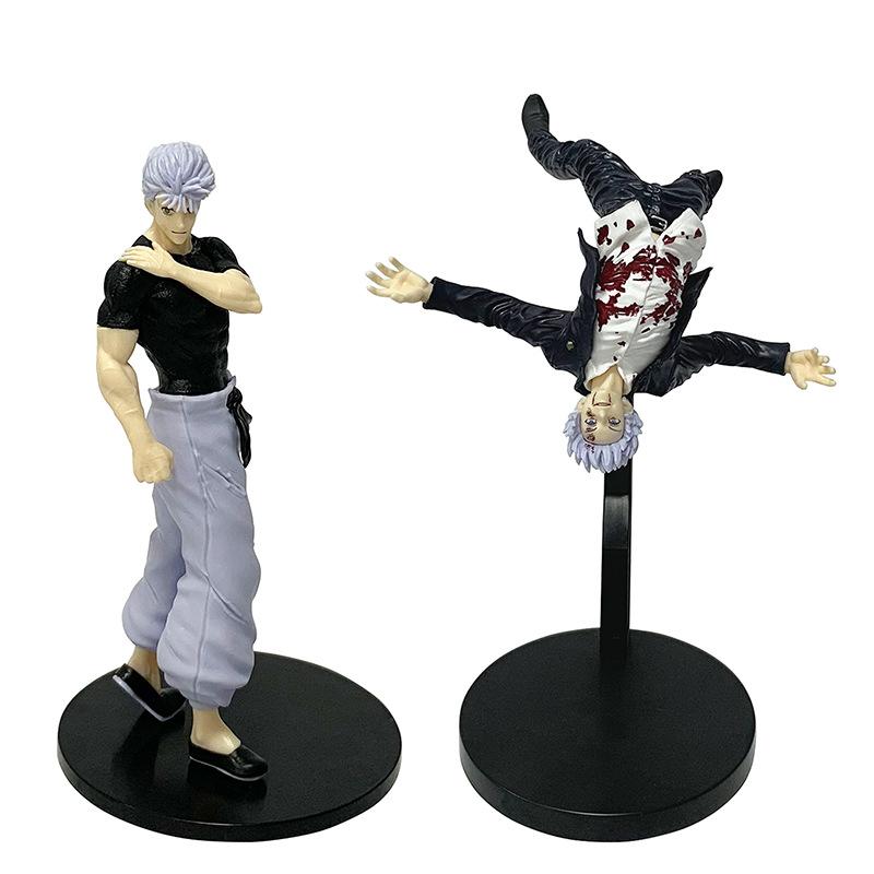 19cm Figure Anime Jujutsu Kaisen Satoru Gojo Cool Combat Style Action Model Doll Toy Collection Desktop Birthday Gift PVC Poseable Articulated Scale