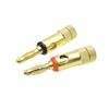 Gold-Plated Solderless 4MM Banana Speaker Plug Connector
