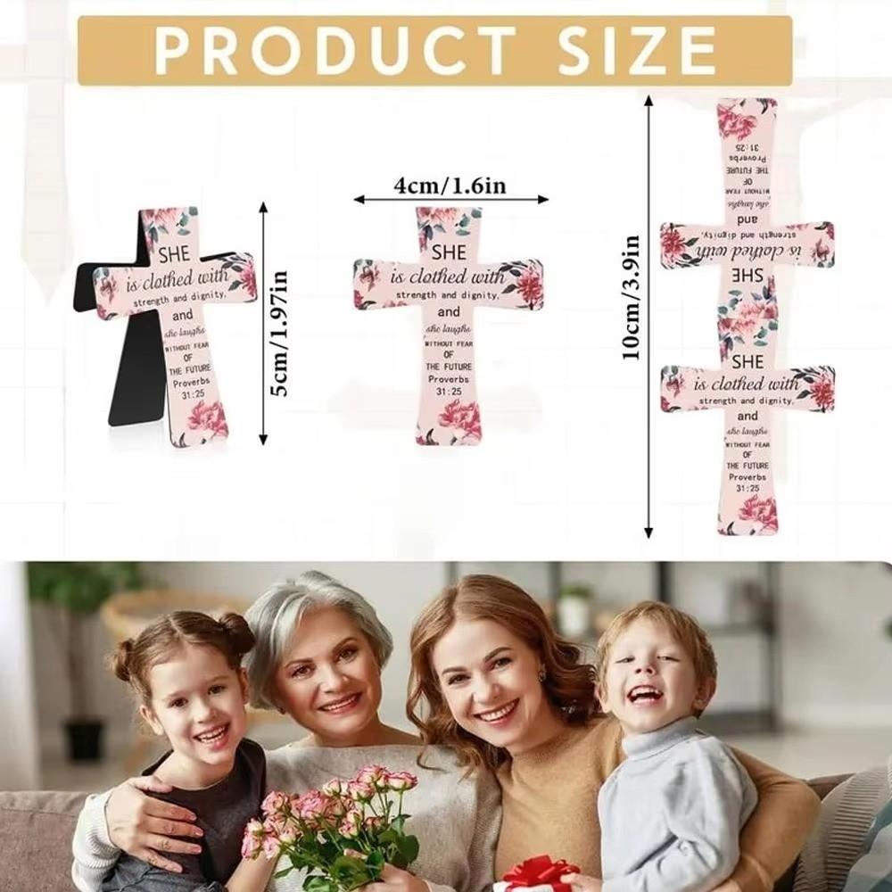 12/16/24PCS Plastic Bible Magnetic Bookmarks Double-Sided Cross Shape Page Marking Bookmark Durable Construction