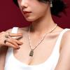 APM Monaco necklace YUMMY Series [Romantic Confession] 40th Anniversary Bear Silver Beads Light Luxury Niche Jewelry Khaki Pearl F Endless Love